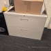 Tan 2 Drawer Lateral File Cabinet, Locking
